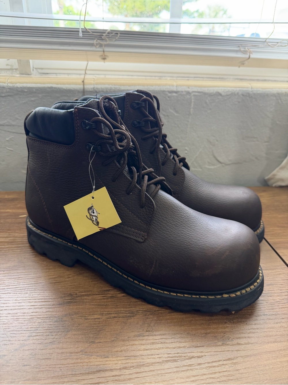 Masterson Boot Co Men’s Brown Composite Safety Toe Work Boots Size 11 D